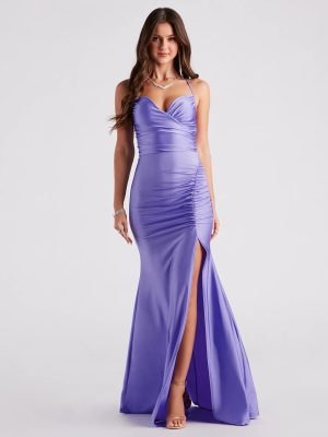 Emilia Formal Lace-Up Mermaid Dress