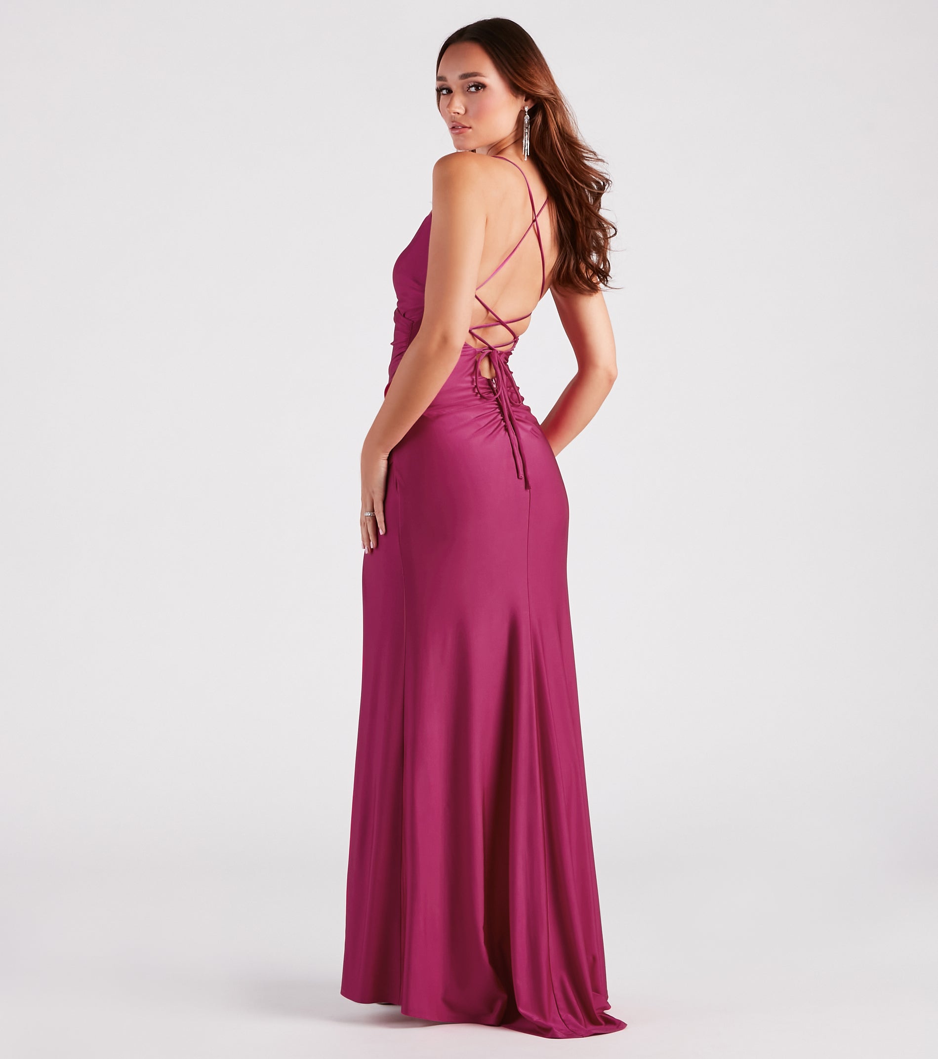Maribelle Formal V-Neck Mermaid Dress - Image 6