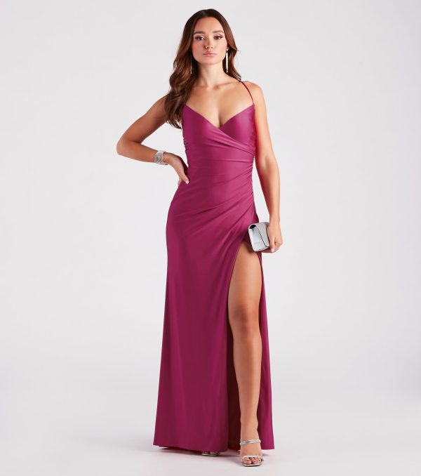 Maribelle Formal V-Neck Mermaid Dress - Image 7
