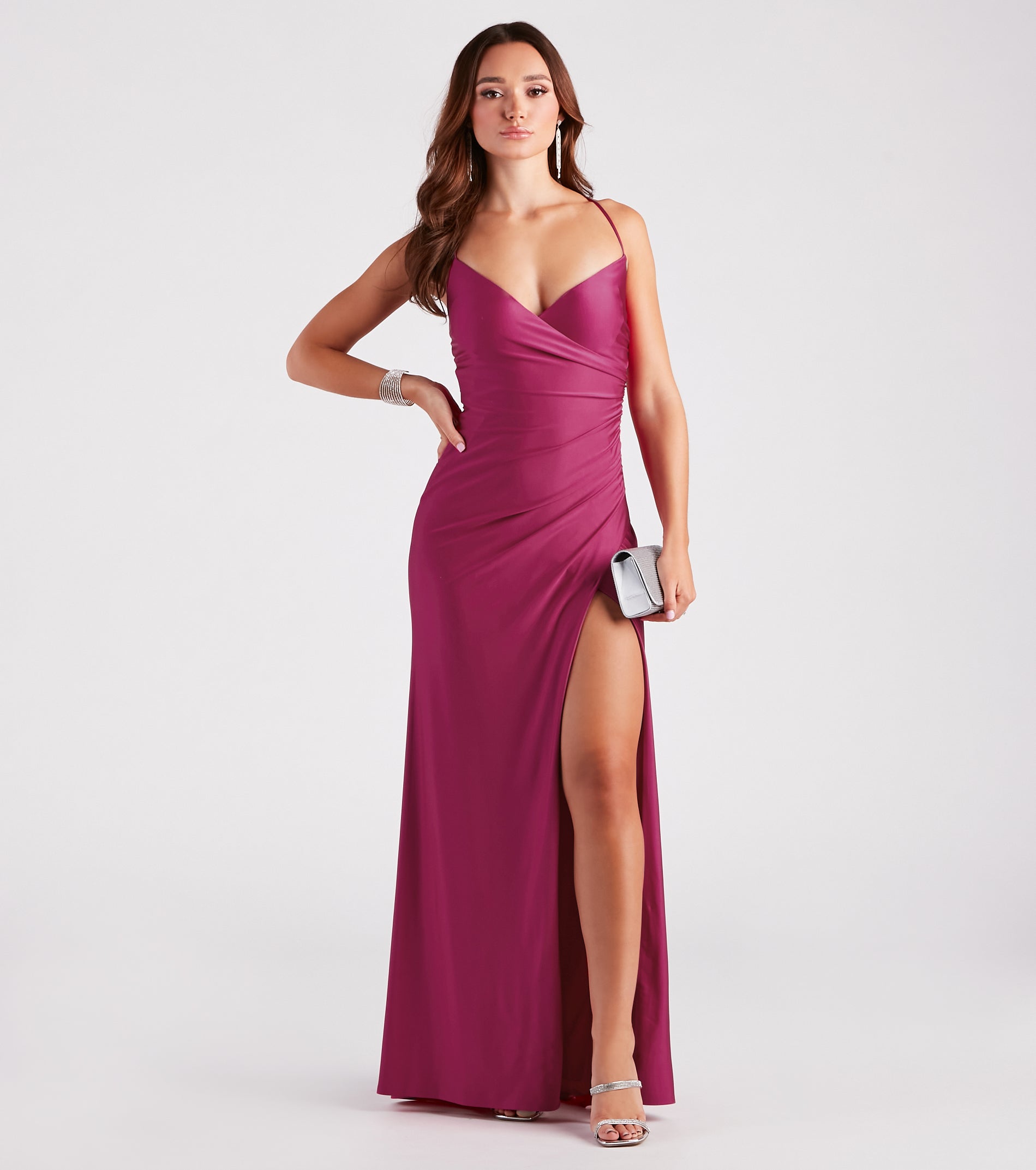 Maribelle Formal V-Neck Mermaid Dress - Image 7