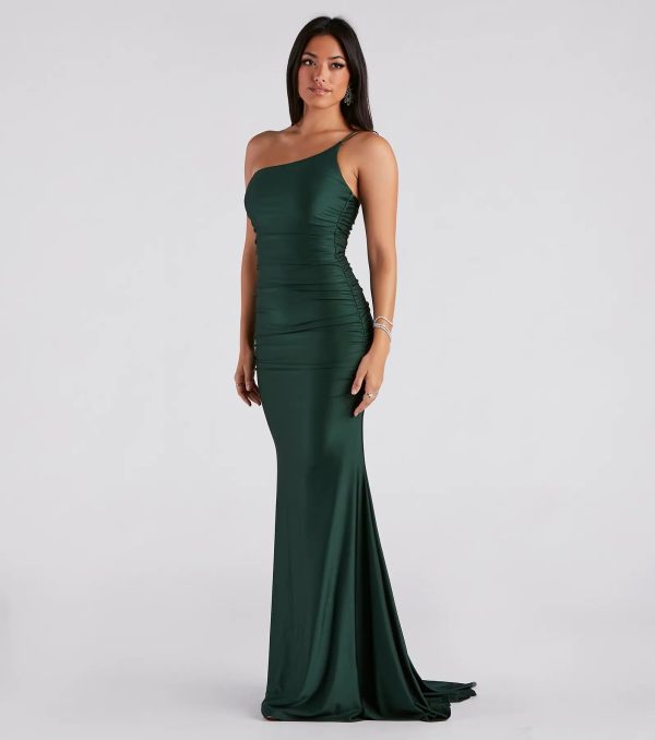 Nicole Formal One-Shoulder Mermaid Dress - Image 3