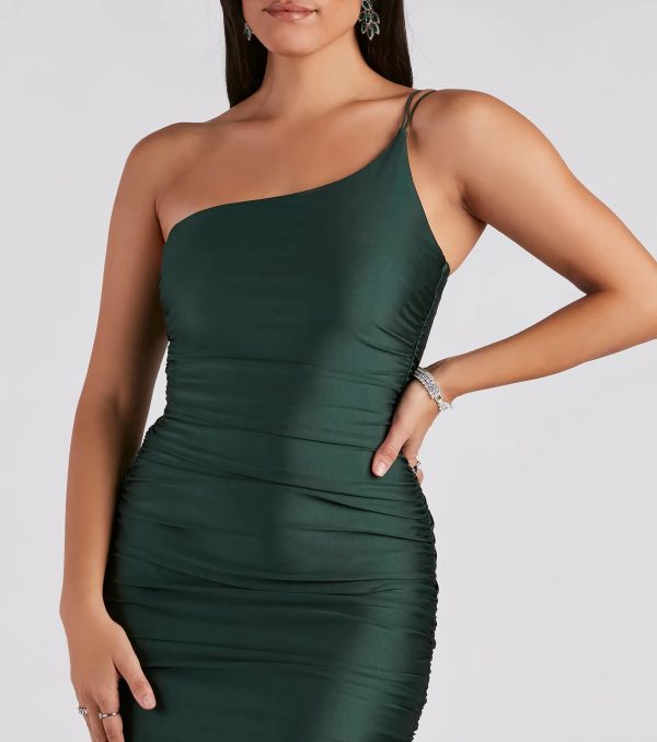 Nicole Formal One-Shoulder Mermaid Dress - Image 4