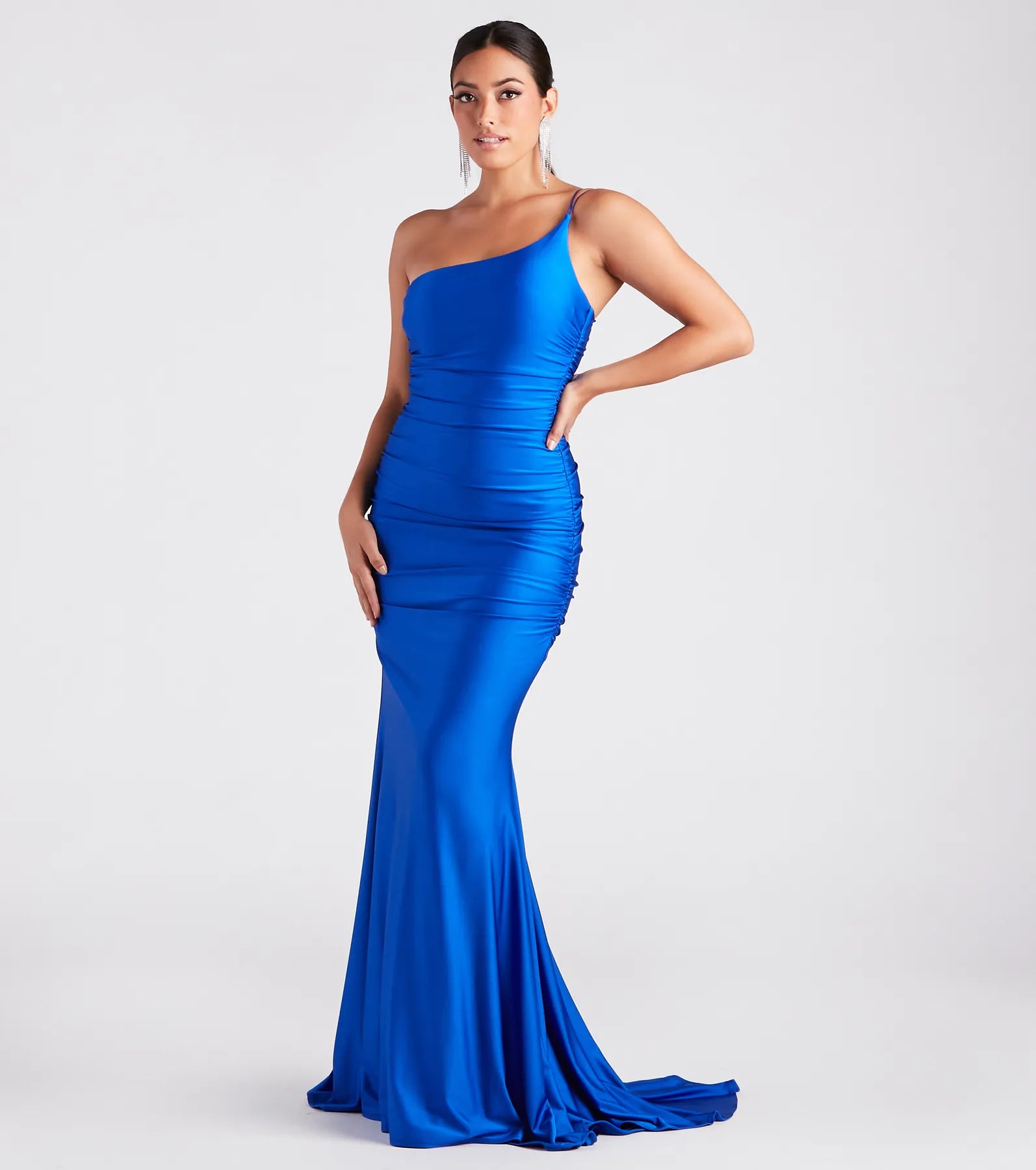 Nicole Formal One-Shoulder Mermaid Dress - Image 7
