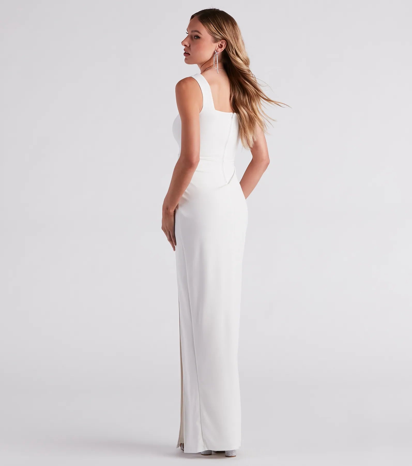 Savannah Formal Crepe Long Dress - Image 6