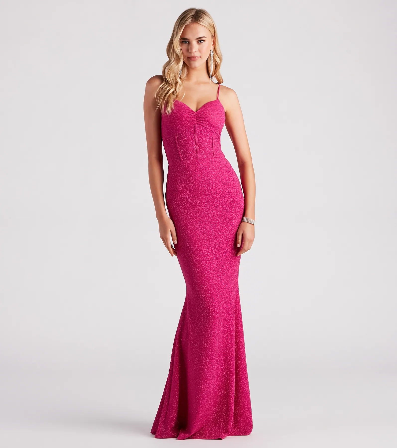 Kelsie Formal Glitter Mermaid Dress - Image 13