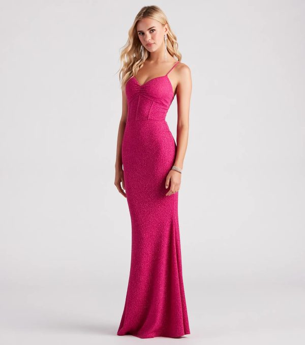 Kelsie Formal Glitter Mermaid Dress - Image 15