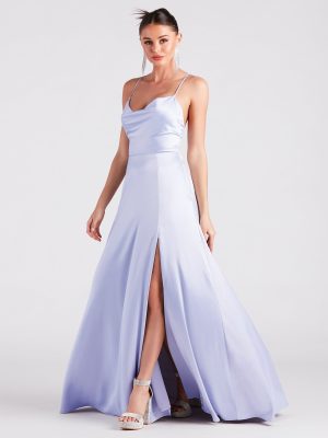 Allura Formal Satin A-Line Dress