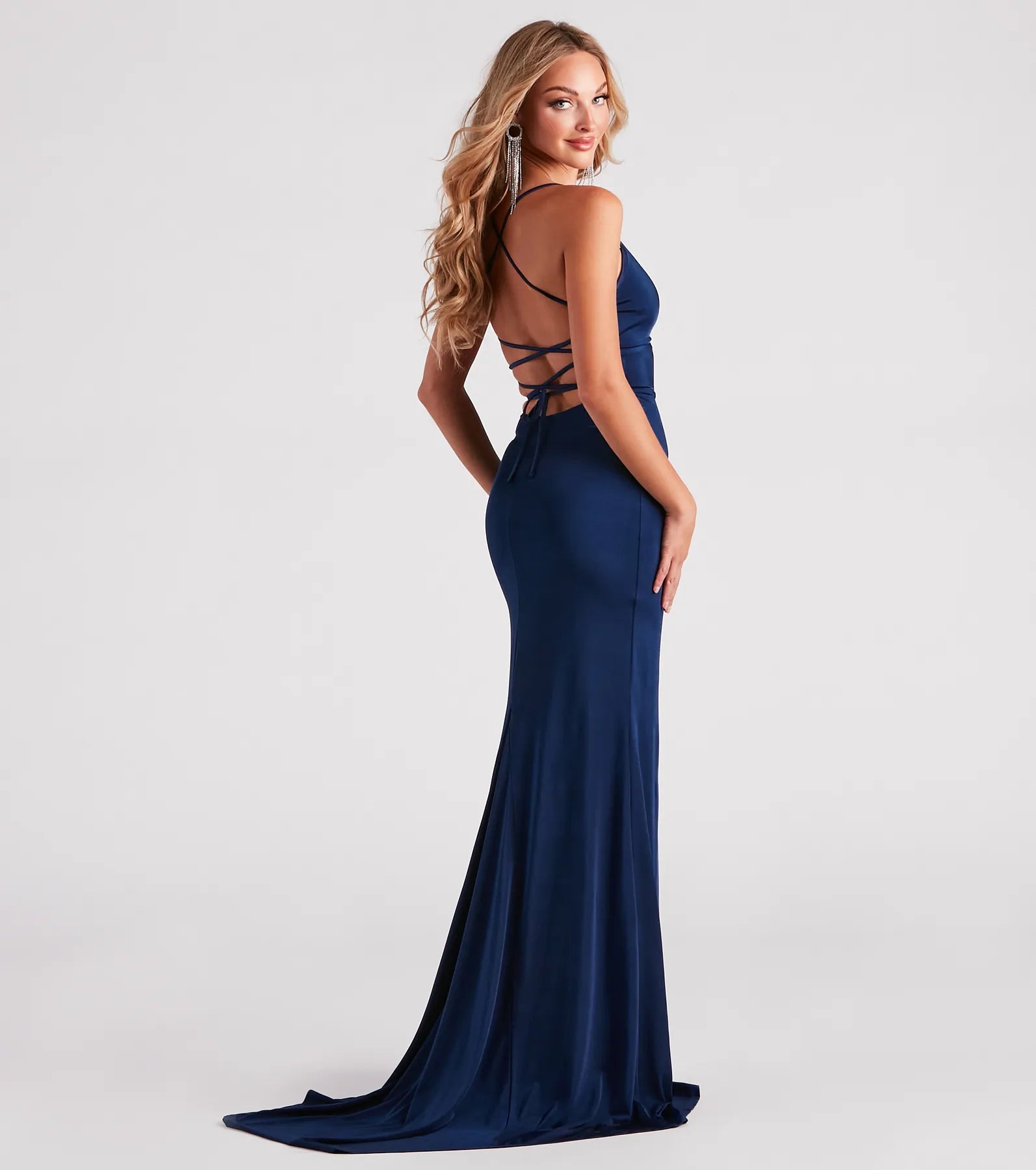 Aubrey Formal V-Neck Mermaid Dress - Image 2
