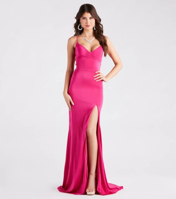 Aubrey Formal V-Neck Mermaid Dress - Image 5