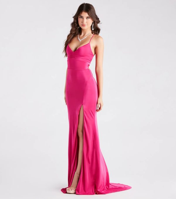 Aubrey Formal V-Neck Mermaid Dress - Image 7