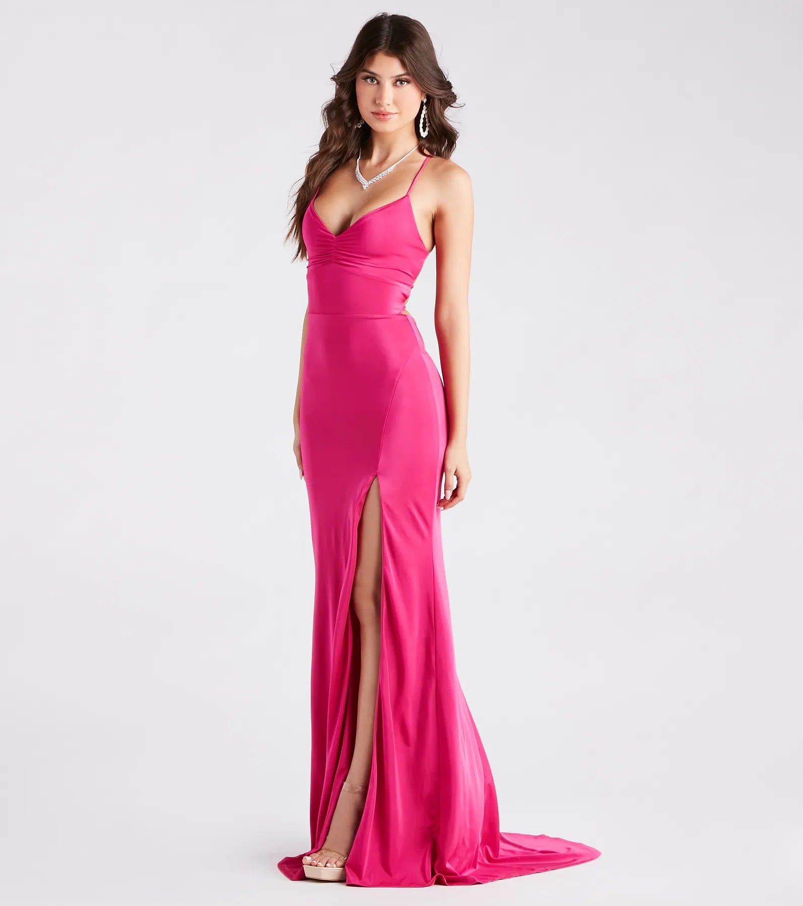 Aubrey Formal V-Neck Mermaid Dress - Image 7