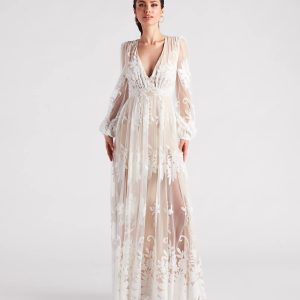 Evelyn Formal Plunge A-Line Dress