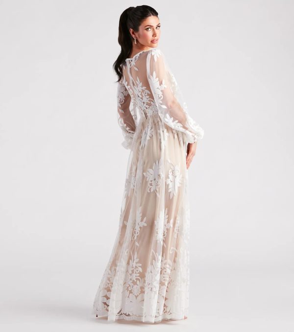 Evelyn Formal Plunge A-Line Dress - Image 2