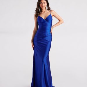 Aubree Formal Satin Mermaid Dress
