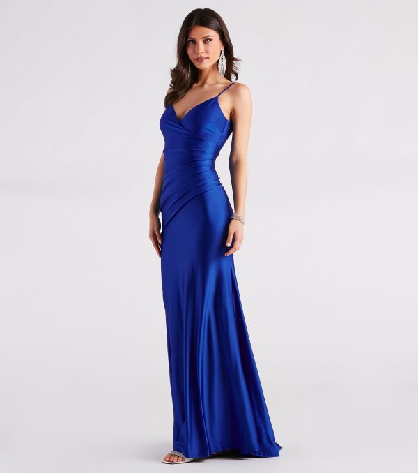 Aubree Formal Satin Mermaid Dress - Image 3