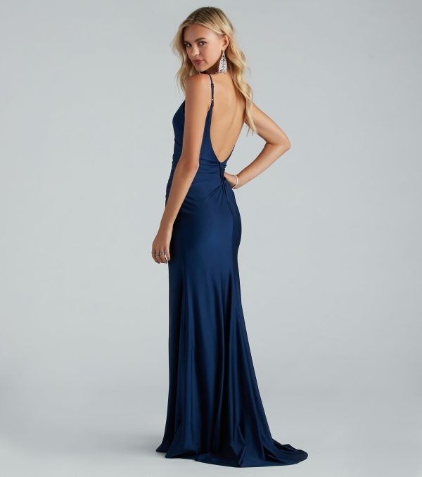 Aubree Formal Satin Mermaid Dress - Image 6