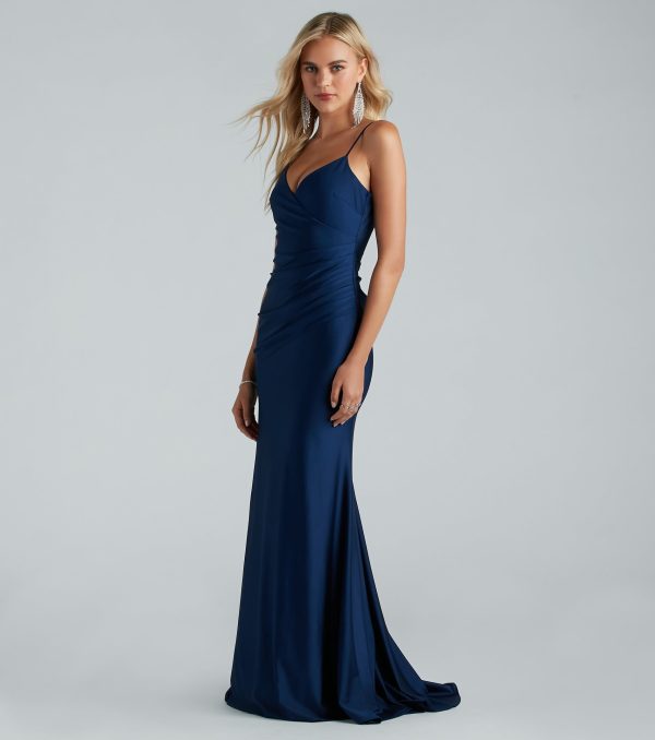 Aubree Formal Satin Mermaid Dress - Image 7