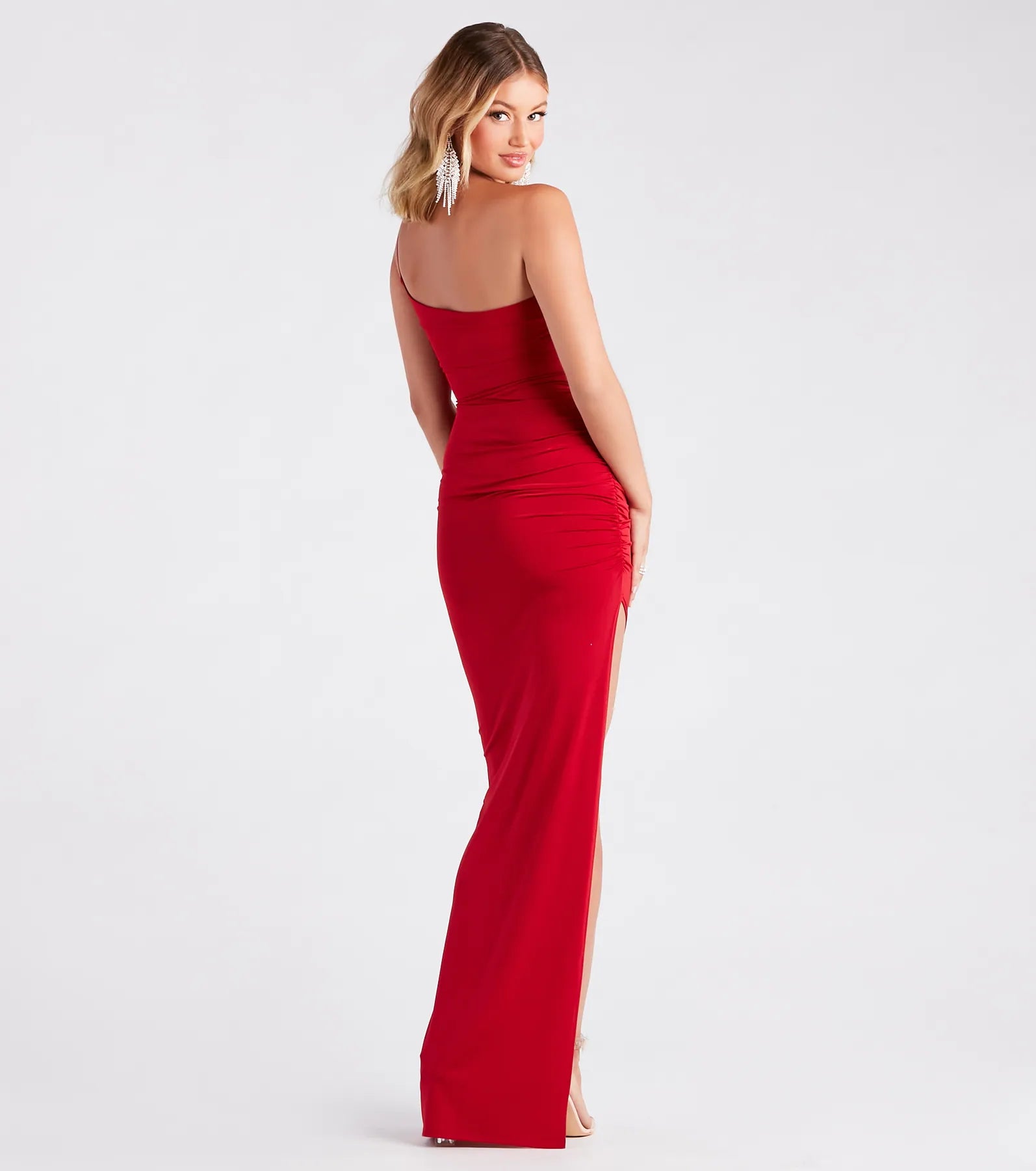 Madalyn One-Shoulder High Slit Formal Dress - Image 6