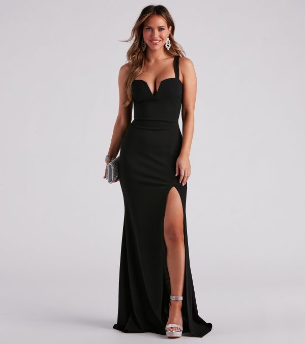 Rory Formal Crepe Mermaid Dress - Image 5
