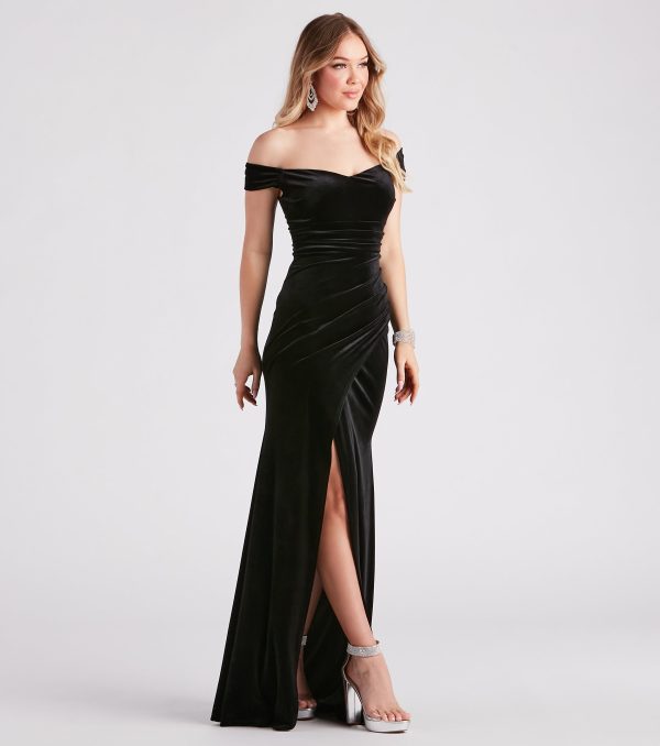 Georgina Formal Velvet Long Dress - Image 7