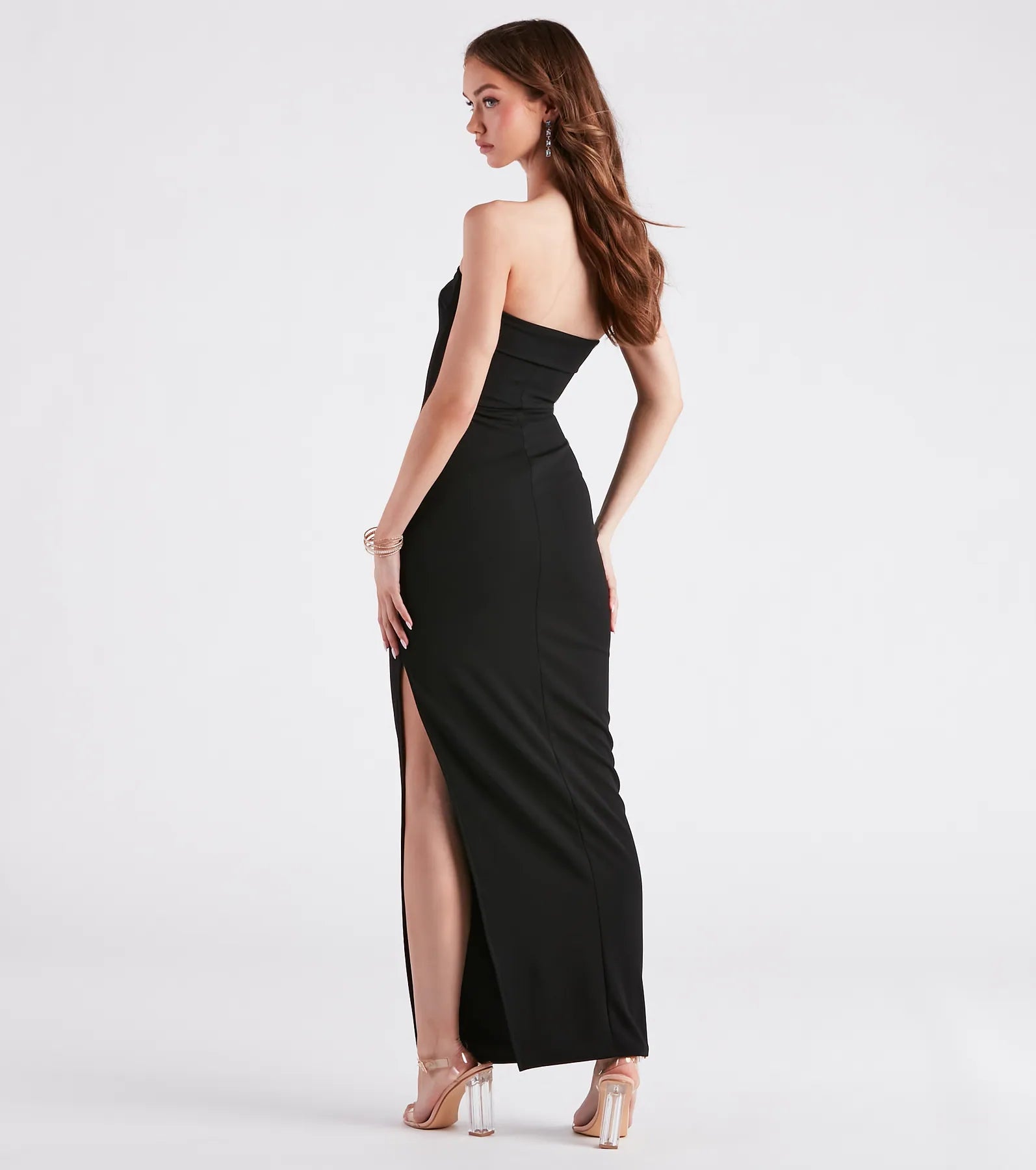 Kaisley Strapless High Slit Slim-Fit Formal Dress - Image 6