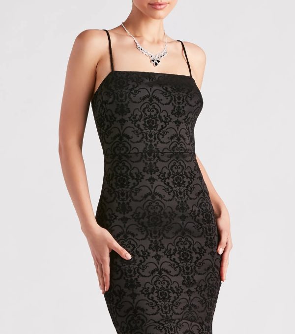 Liyah Formal Velvet Ruffle Dress - Image 8
