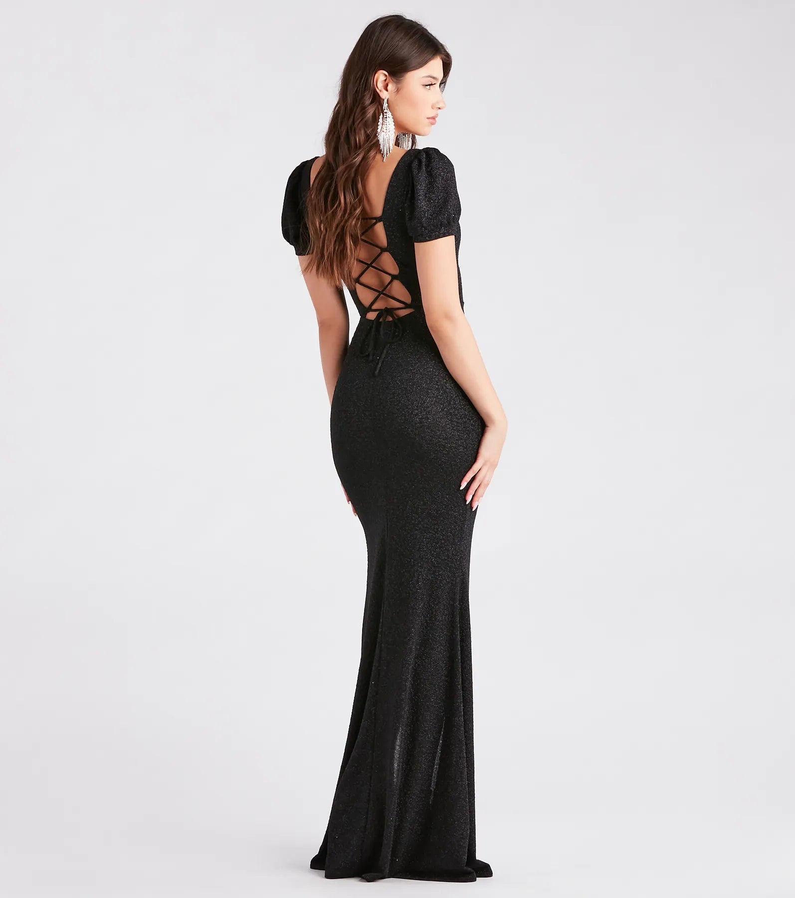 Sophie Glitter Knit Mermaid Dress - Image 6