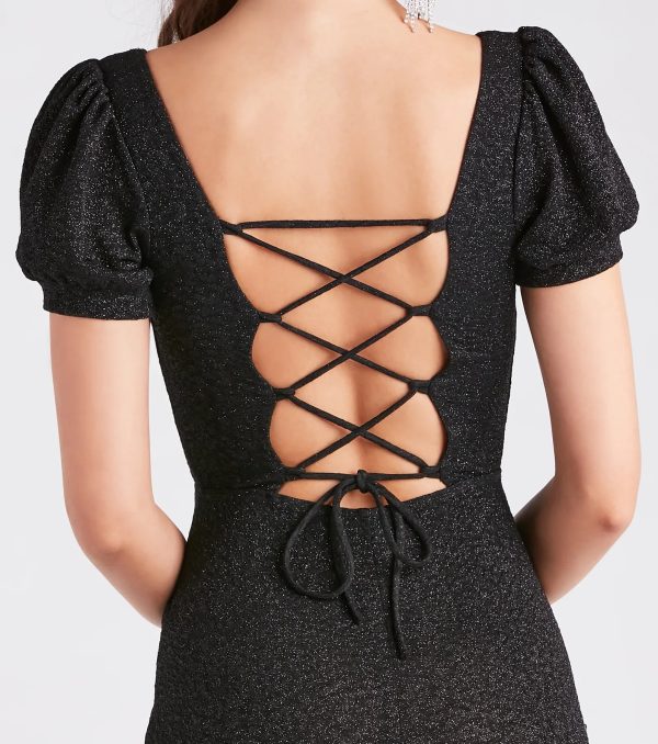 Sophie Glitter Knit Mermaid Dress - Image 8