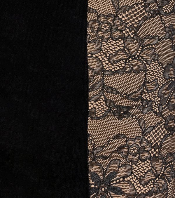 Dahlia V-Neck Mermaid Lace Velvet Formal Dress - Image 3