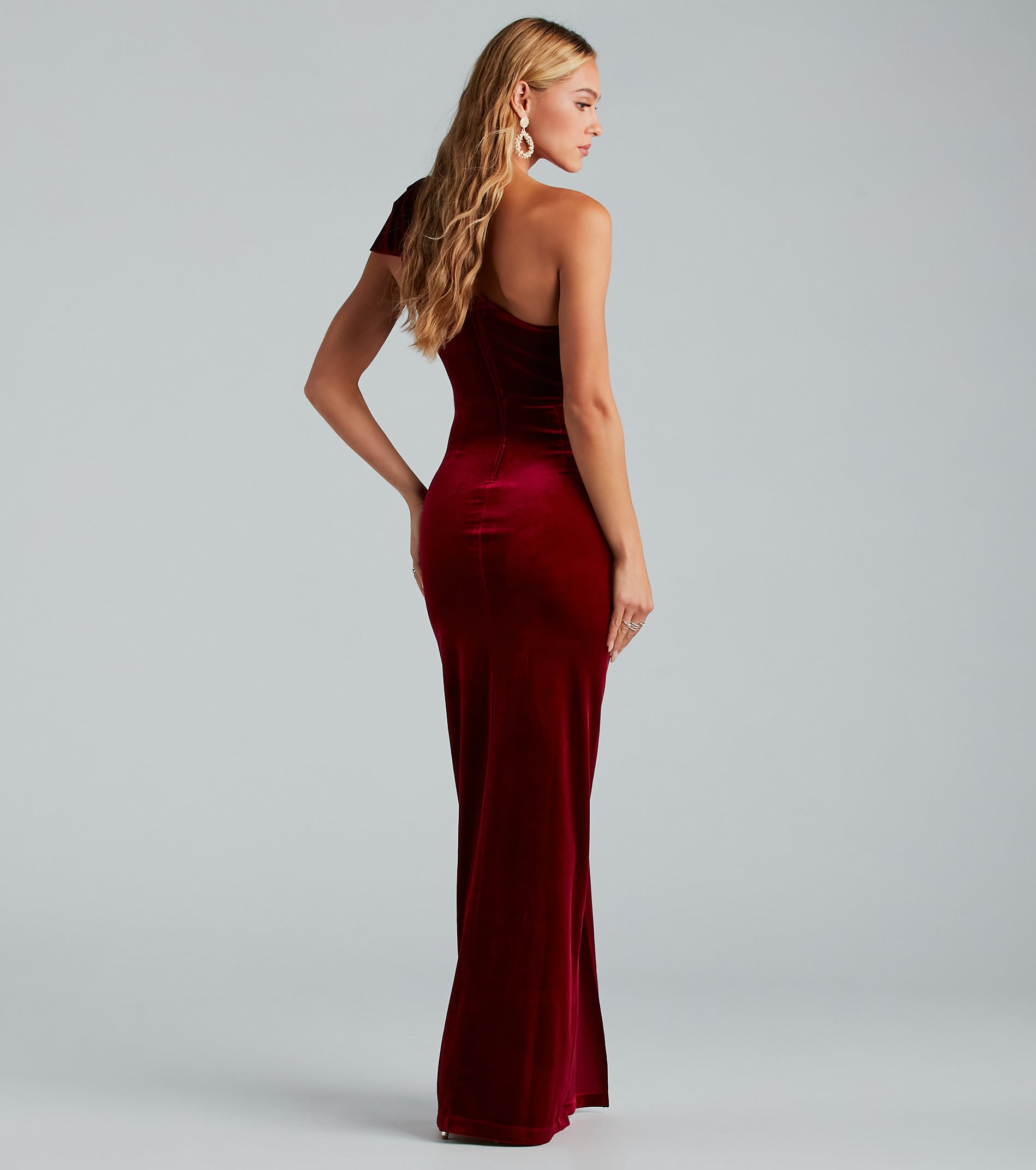 Joyce Formal Velvet Bow Mermaid Dress - Image 3