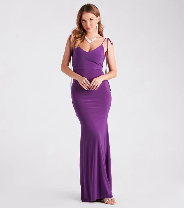 Clarence Formal Open Back Long Dress - Image 2