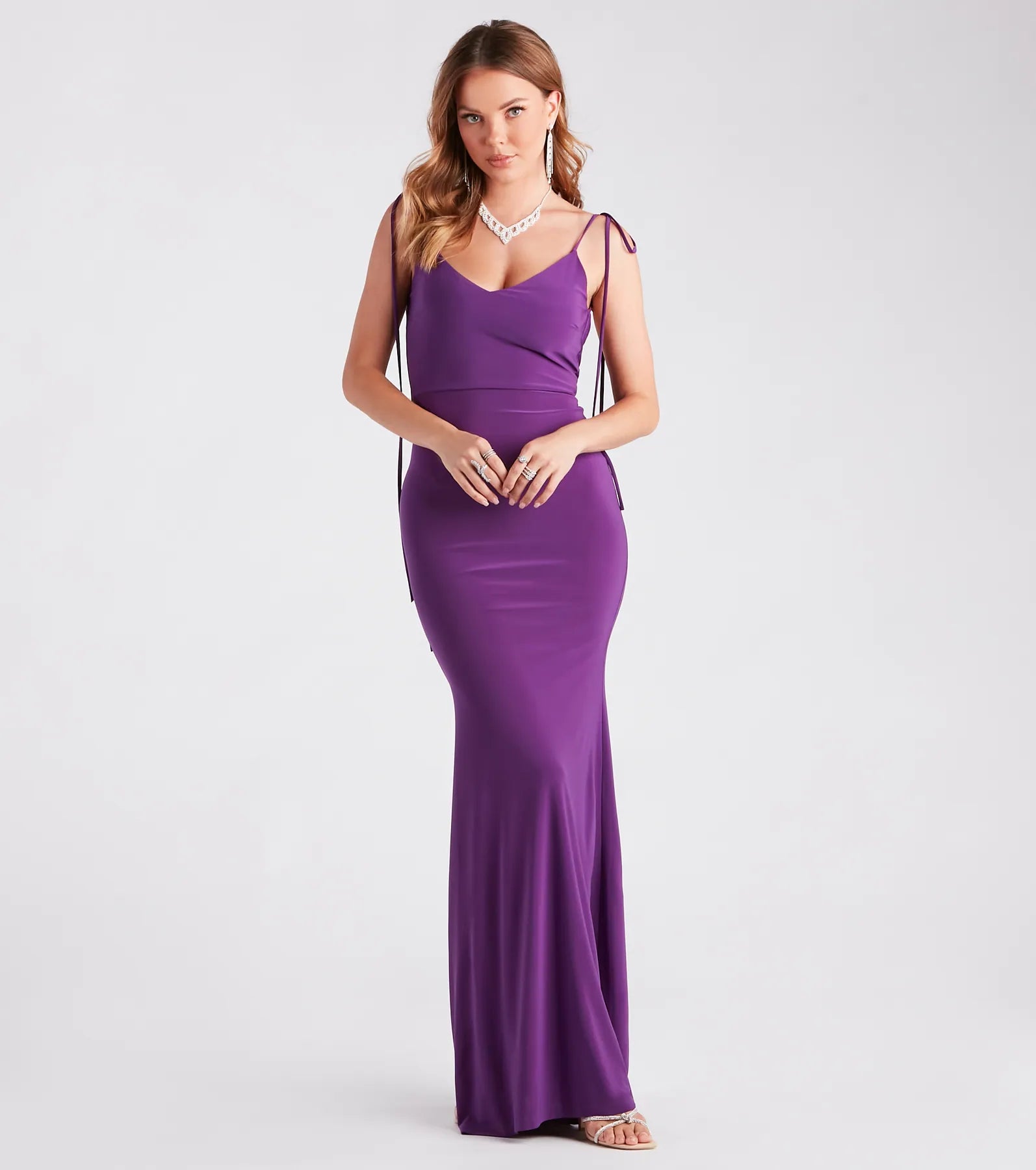 Clarence Formal Open Back Long Dress - Image 2