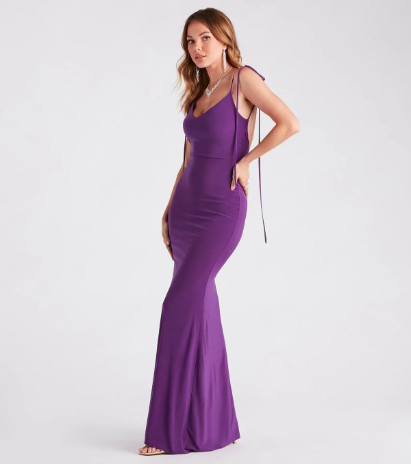 Clarence Formal Open Back Long Dress - Image 3