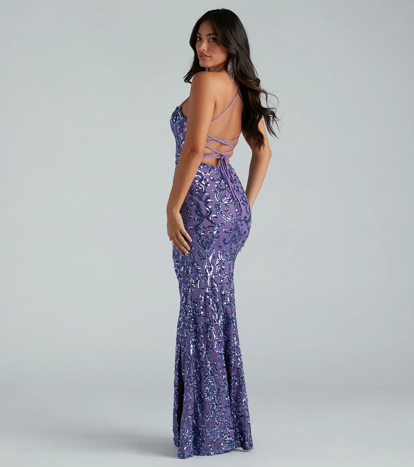 Rowena Sequin Mermaid Dress - Image 12