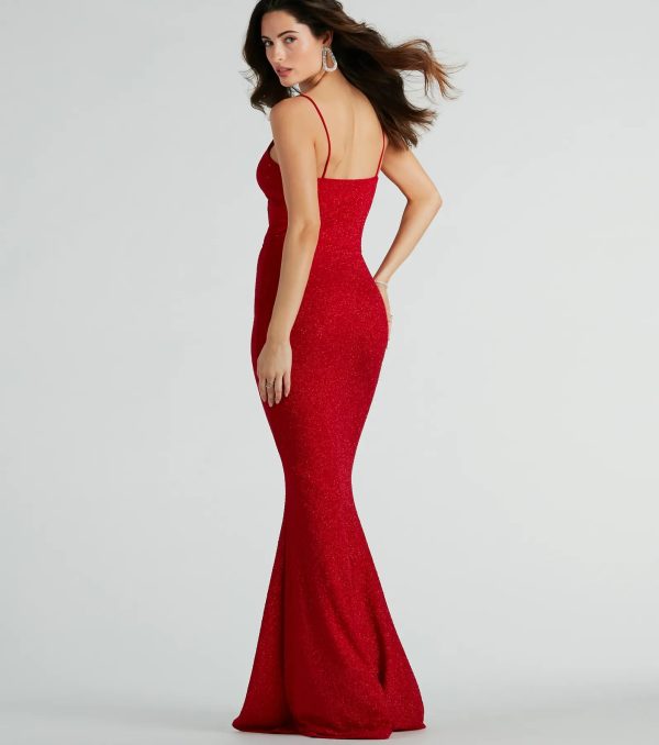 Kelsie Formal Glitter Mermaid Dress - Image 23