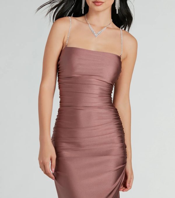 Eliena Formal Rhinestone Strap Mermaid Dress - Image 4