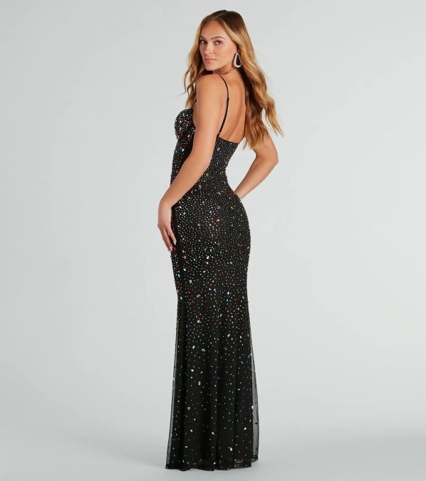 Shannon Formal Gemstone Mermaid Long Dress - Image 2