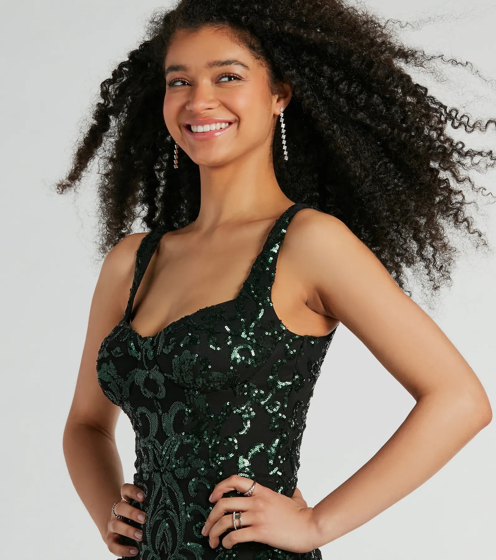 Karli Formal Sequin Mermaid Long Dress - Image 3