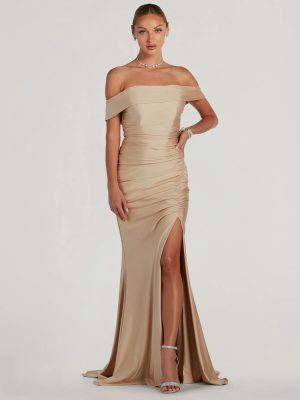 Alicia Off-The-Shoulder Mermaid Formal Dress