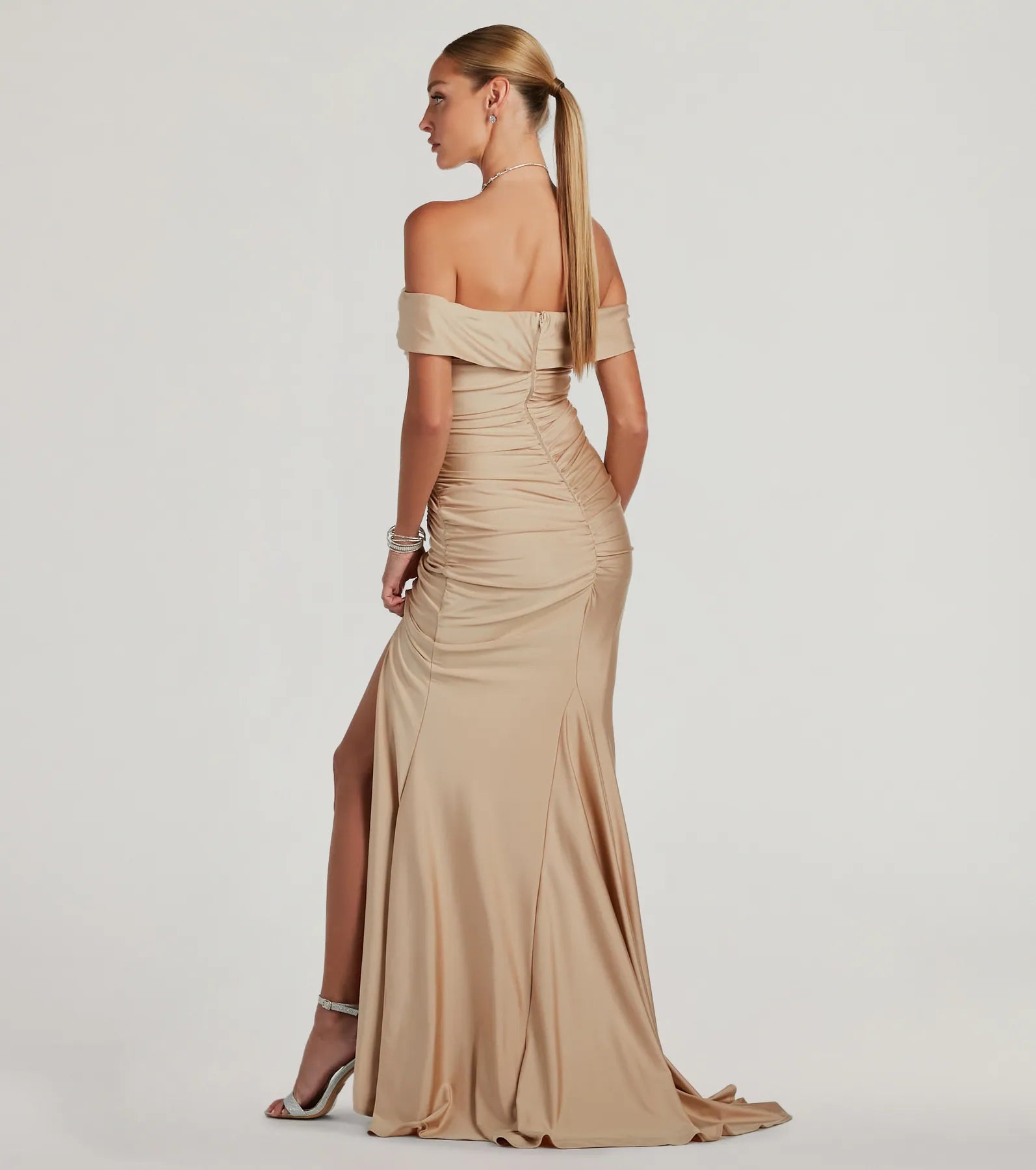 Alicia Off-The-Shoulder Mermaid Formal Dress - Image 2