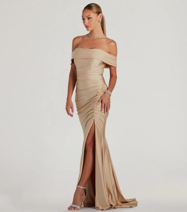 Alicia Off-The-Shoulder Mermaid Formal Dress - Image 4