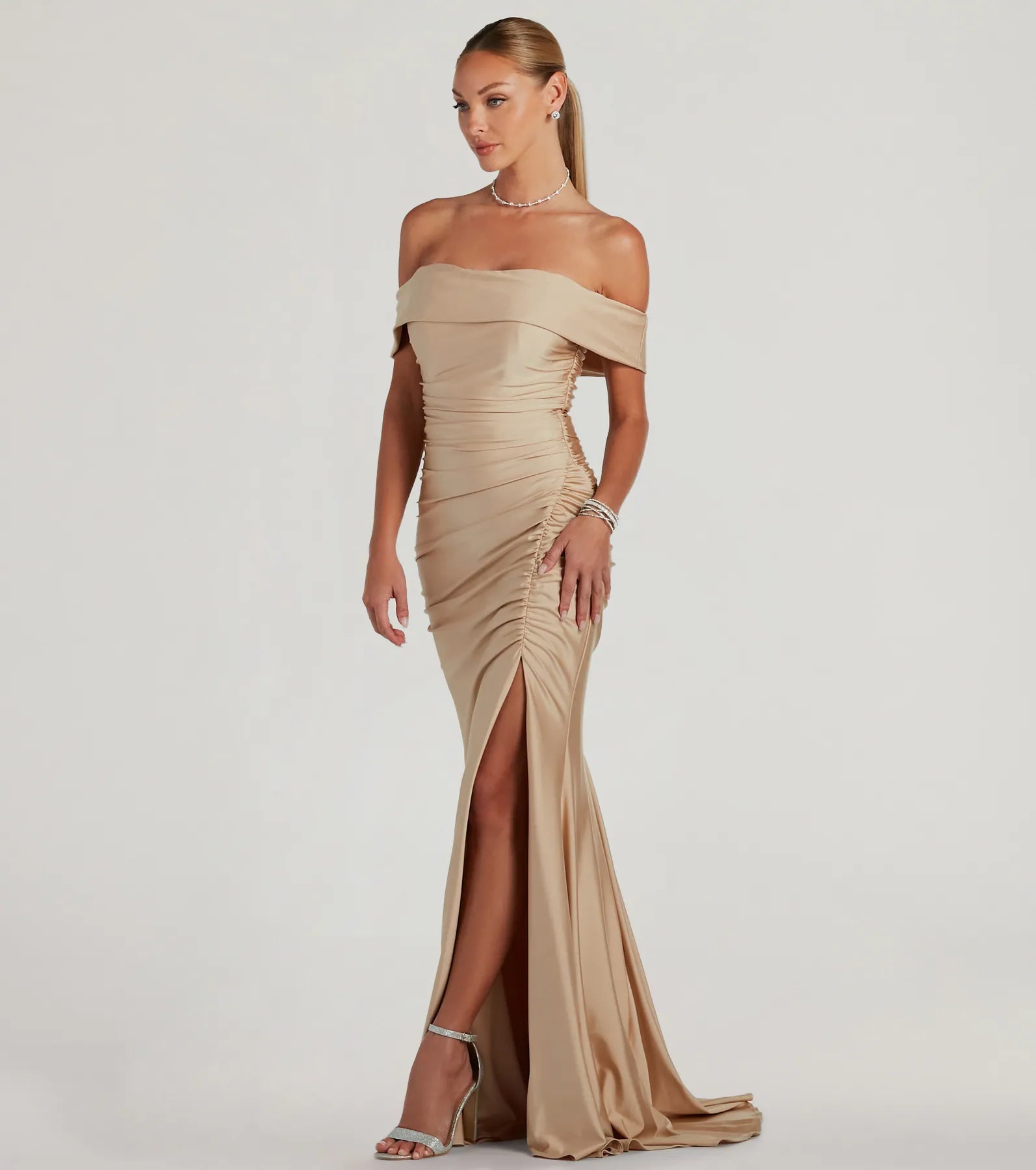Alicia Off-The-Shoulder Mermaid Formal Dress - Image 4