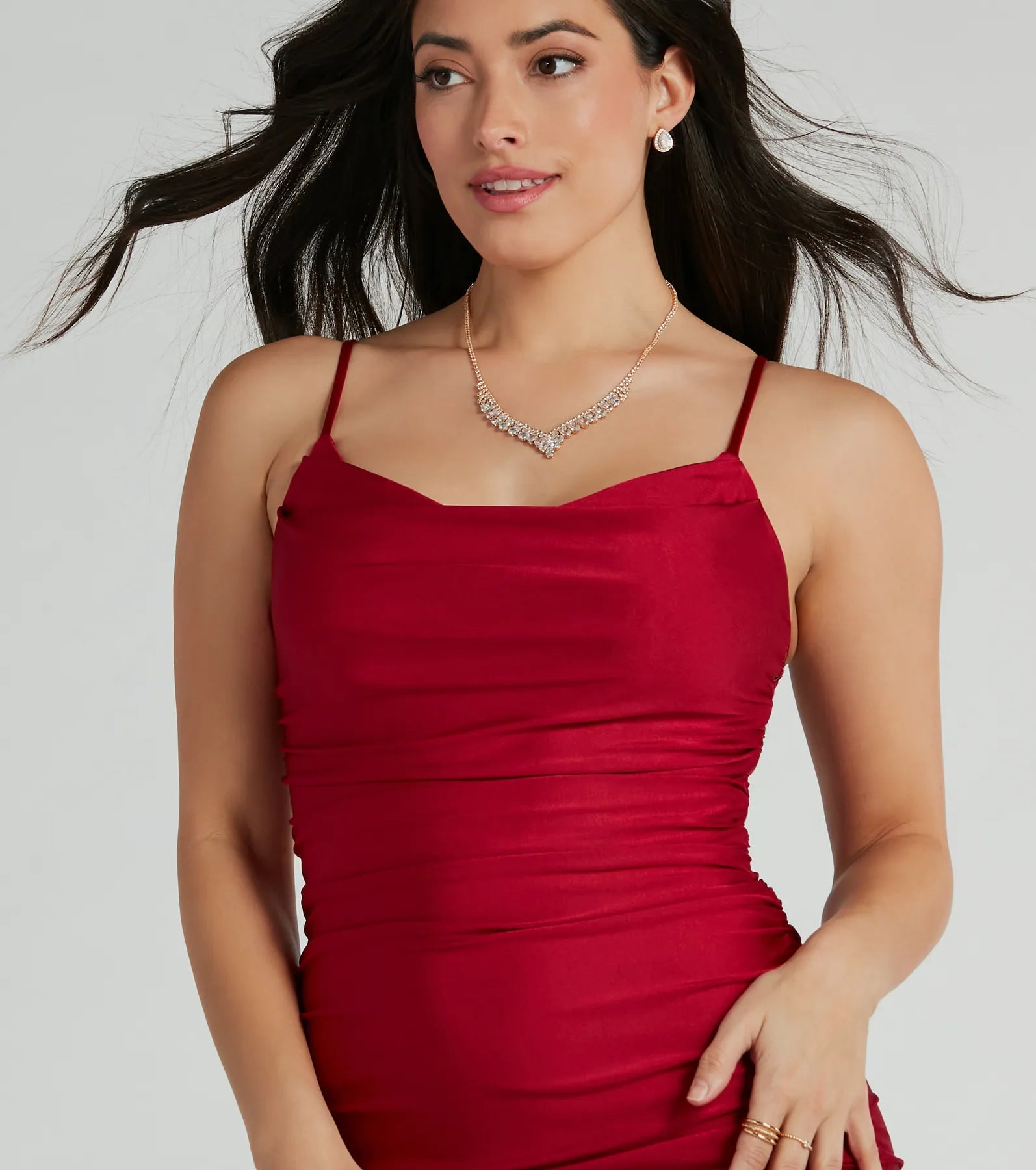 Alisa Lace Sequin Back Mermaid Formal Dress - Image 3