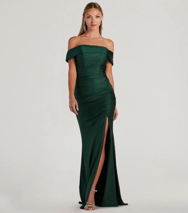 Alicia Off-The-Shoulder Mermaid Formal Dress - Image 5