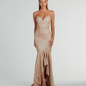 Kimora Strapless High Low Mermaid Formal Dress
