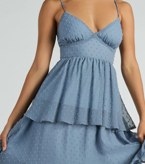 Kasey V-Neck Ruffled A-Line Chiffon Formal Dress - Image 7