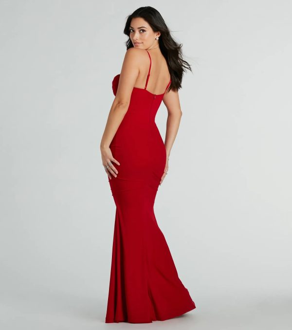 Deana Formal Mesh Corset Mermaid Long Dress - Image 3