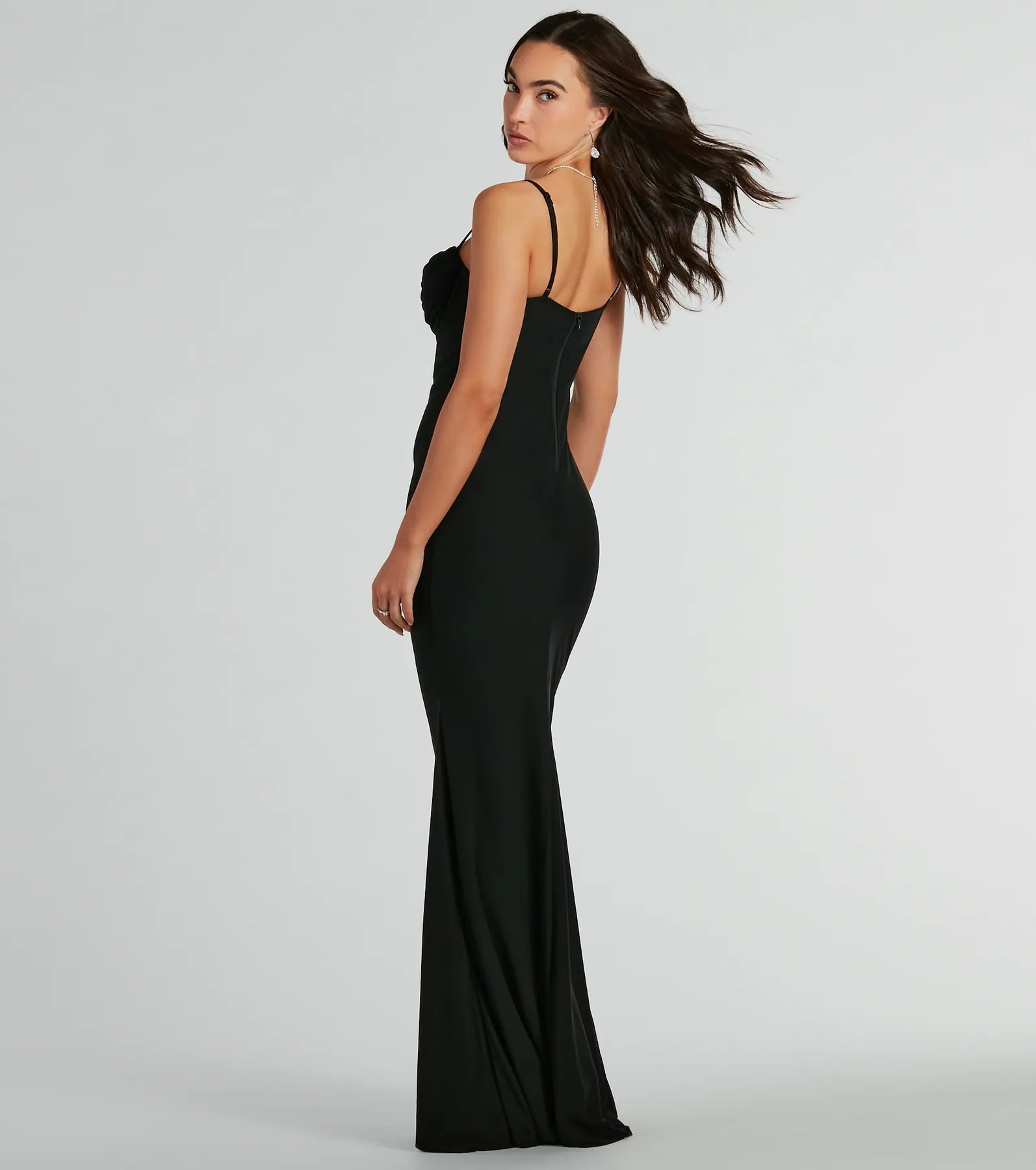 Deana Formal Mesh Corset Mermaid Long Dress - Image 6