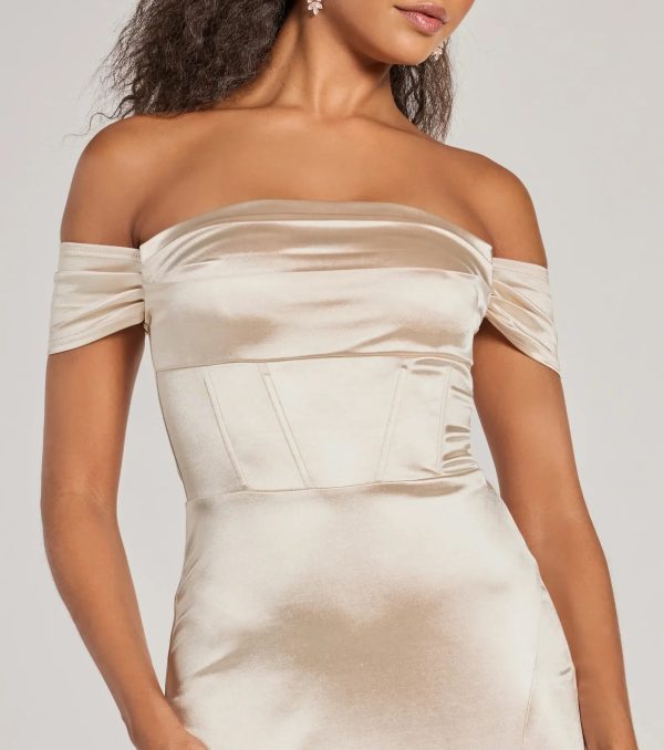Laura Off-The-Shoulder Mermaid Satin Formal Dress - Image 3