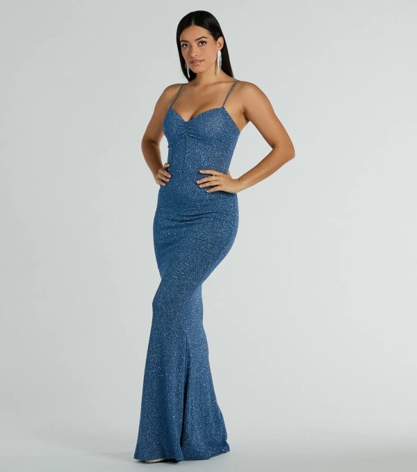 Kelsie Formal Glitter Mermaid Dress - Image 28